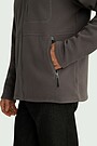 Full-zip fleece sweatshirt 4 | GREY | Audimas