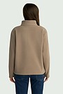 Half closure fleece sweatshirt 2 | BROWN | Audimas