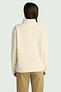 Half closure fleece sweatshirt 3 | Cream | Audimas