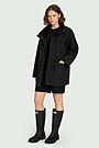 Oversized Softshell jacket 2 | BLACK | Audimas