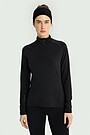 Synthetic half-zip sweatshirt 2 | BLACK | Audimas
