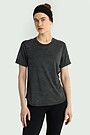 Jacquard knit synthetic T-shirt 2 | BLACK | Audimas