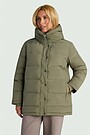 Down jacket with hood 2 | Green | Audimas