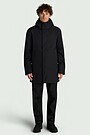 Elongated jacket with synthetic insulation 2 | BLACK | Audimas