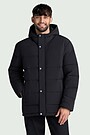 Down jacket with hood 2 | BLACK | Audimas