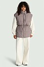 Oversized down vest 2 | Cream | Audimas