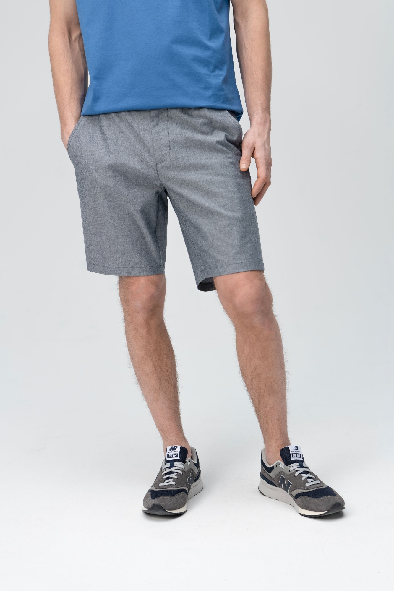 Cotton lightweight fabric shorts | Audimas