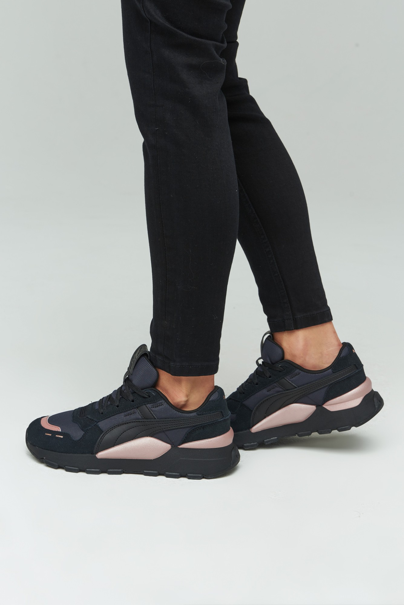 puma gold black shoes