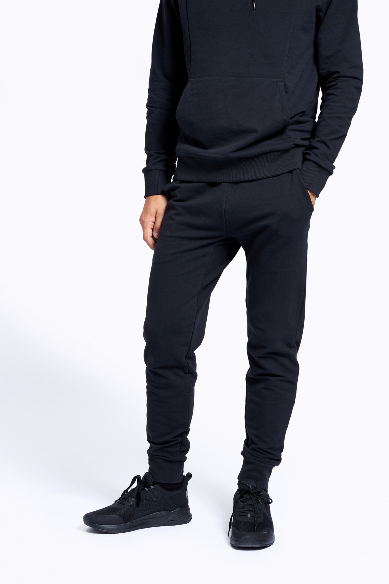 Stretch cotton slim fit sweatpants Audimas