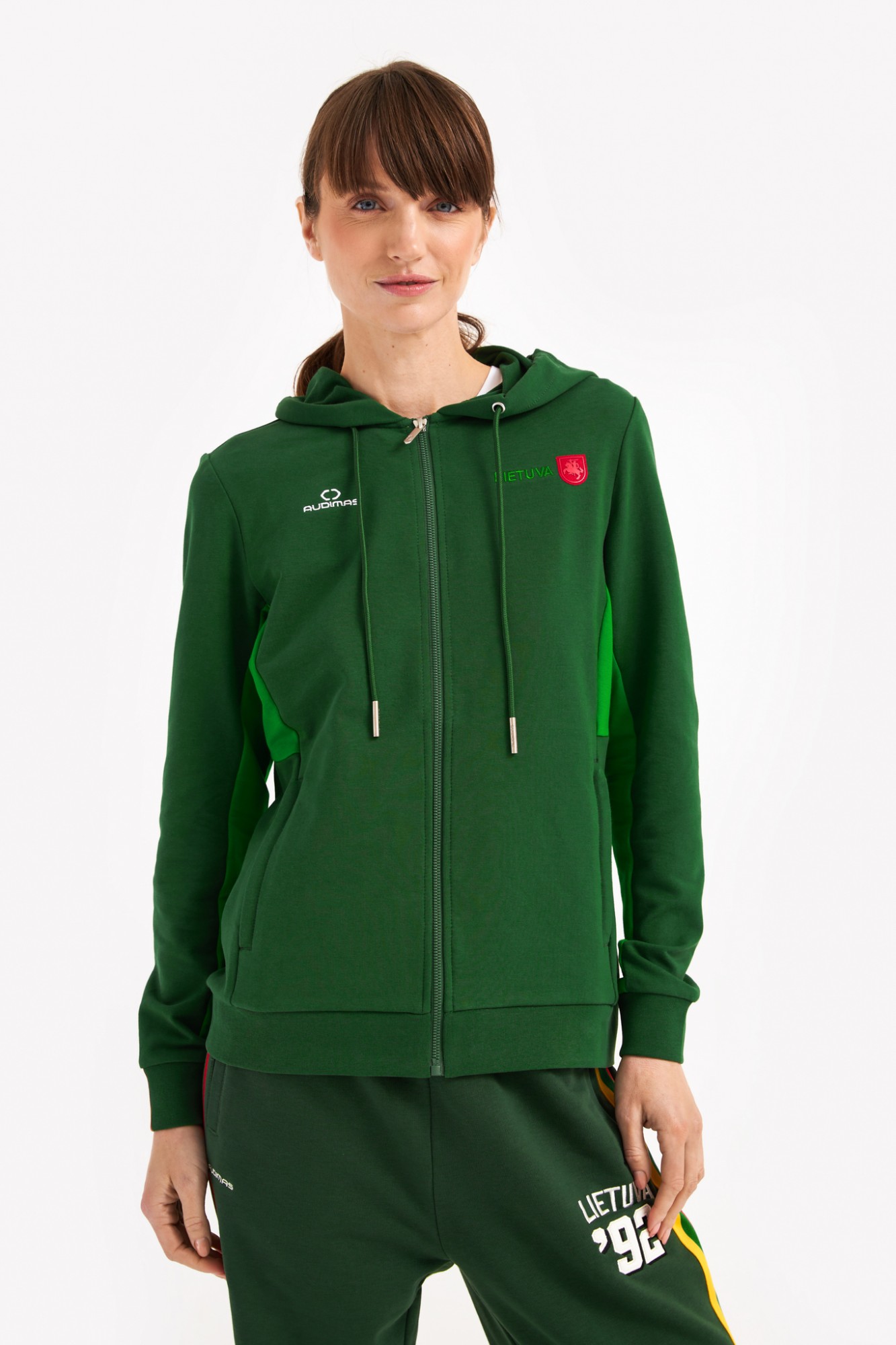 Sweat Capuche Intégrale Femme Marks And Spencer Bleu Coton Taille 8 - Fermeture Zip Et Poches