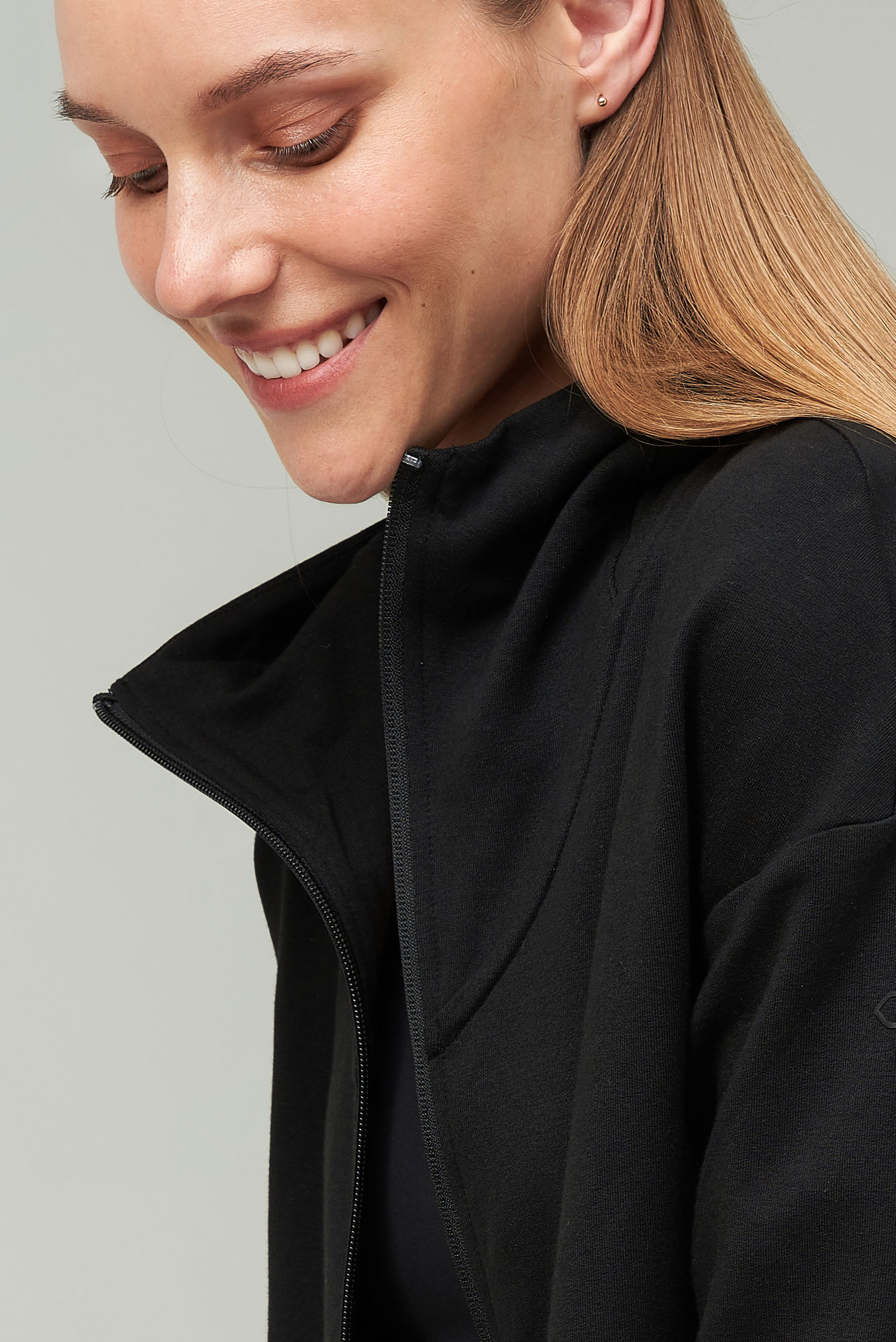 Soft touch modal zip-through hoodie | Audimas